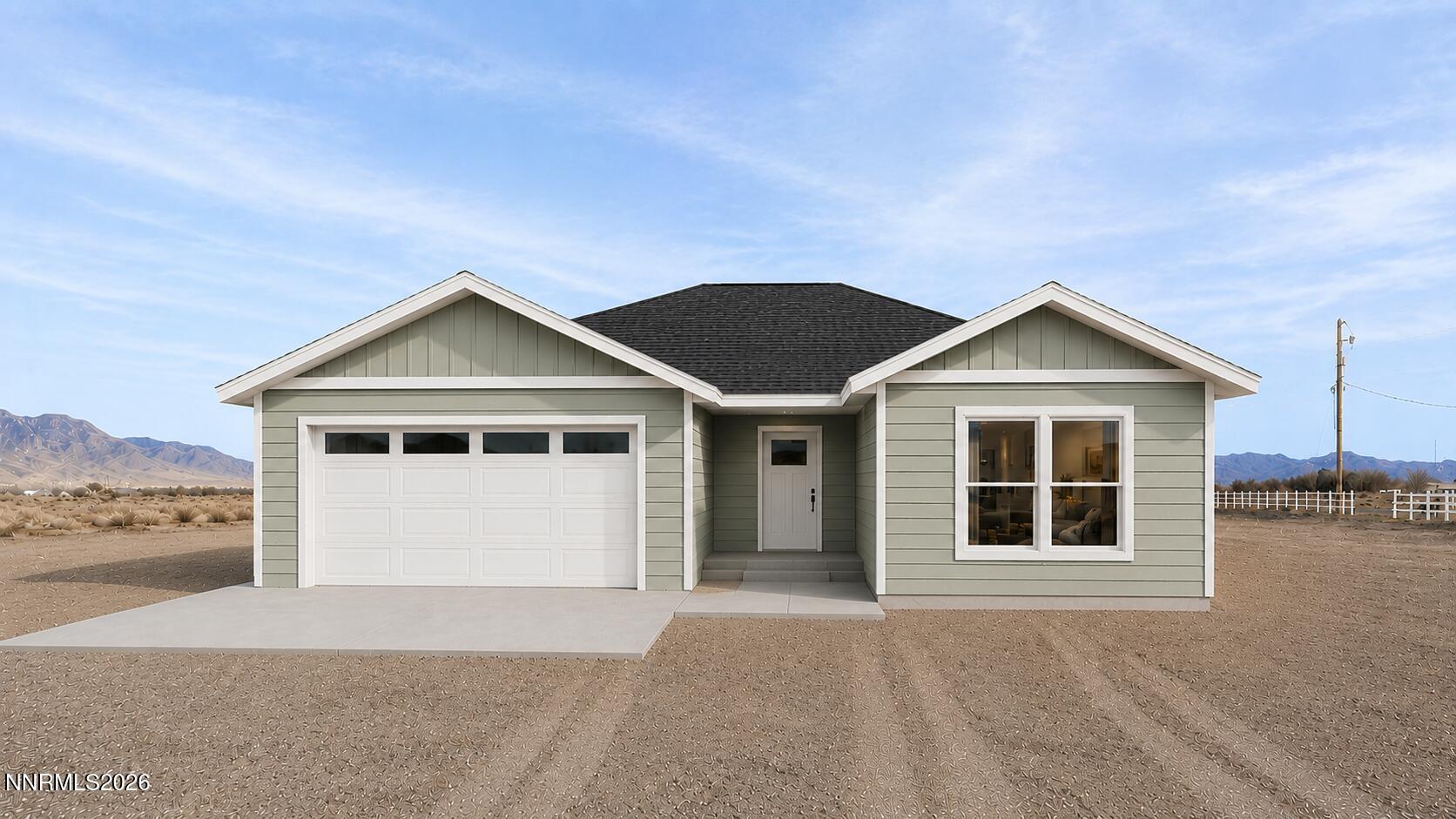 Image 1: 2 Car Garage and Home