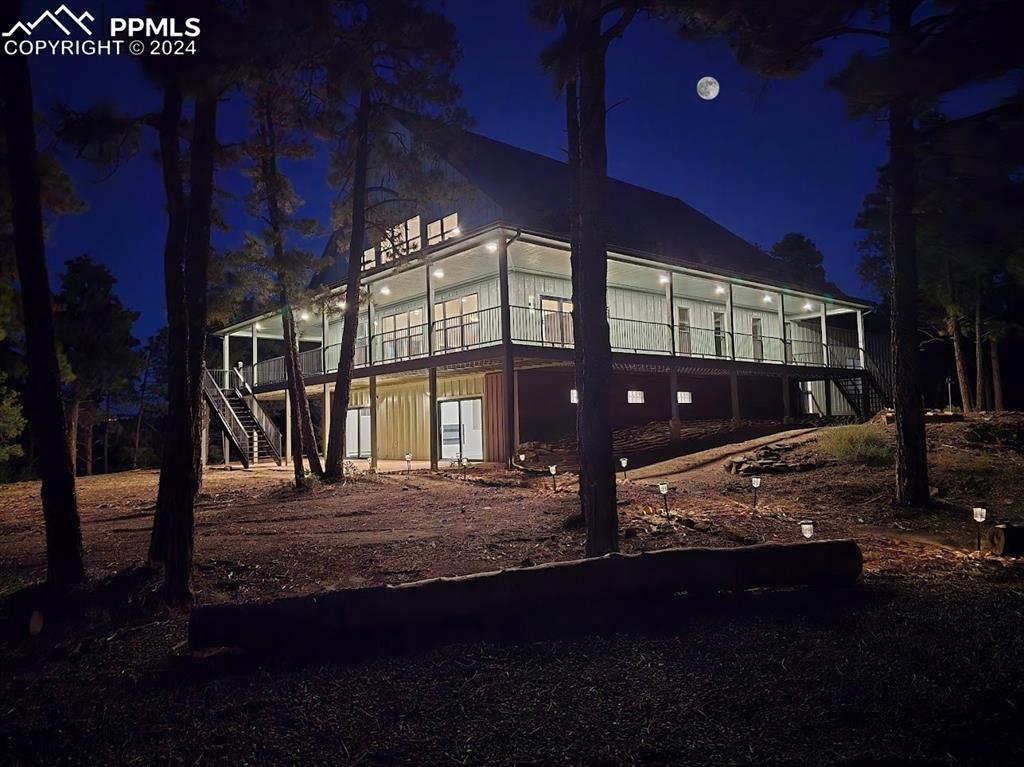 Image 2: View of back house at twilight