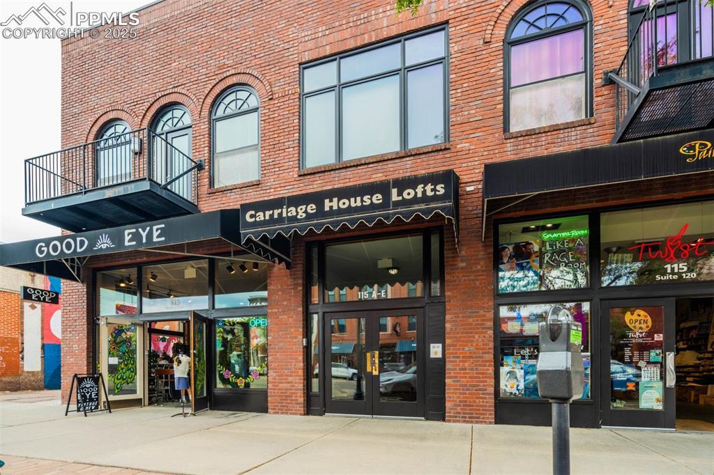 Image 1: Carriage House Lofts- entrance from Tejon St