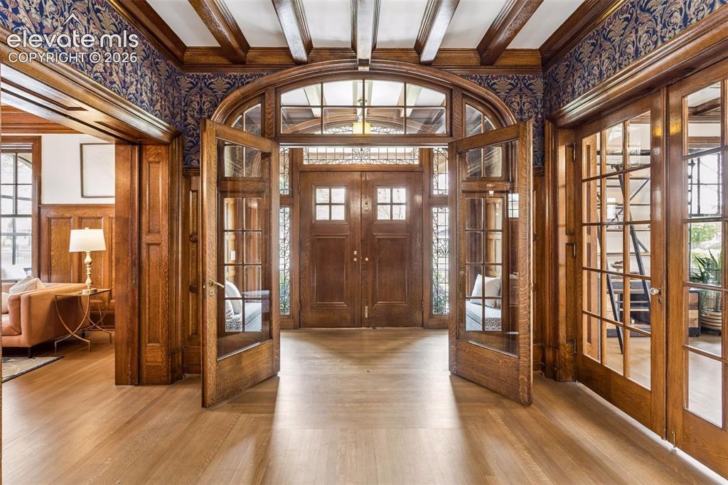 Image 3: Exquisite hand carved woodwork throughout home