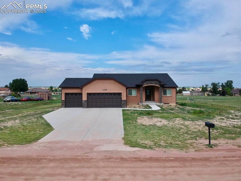 Image 1: Welcome! Sky Creek Builder - 2022 3bd/2ba rancher on 1.01 acres and with full unfinished basement!