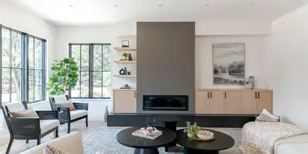 Image 3: Sunny Living Room with Gas Fireplace! Image 3: Sunny Living Room with Gas Fireplace!
