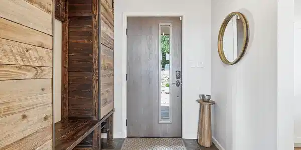 Image 4: Stylish entryway with a custom mud area for added function