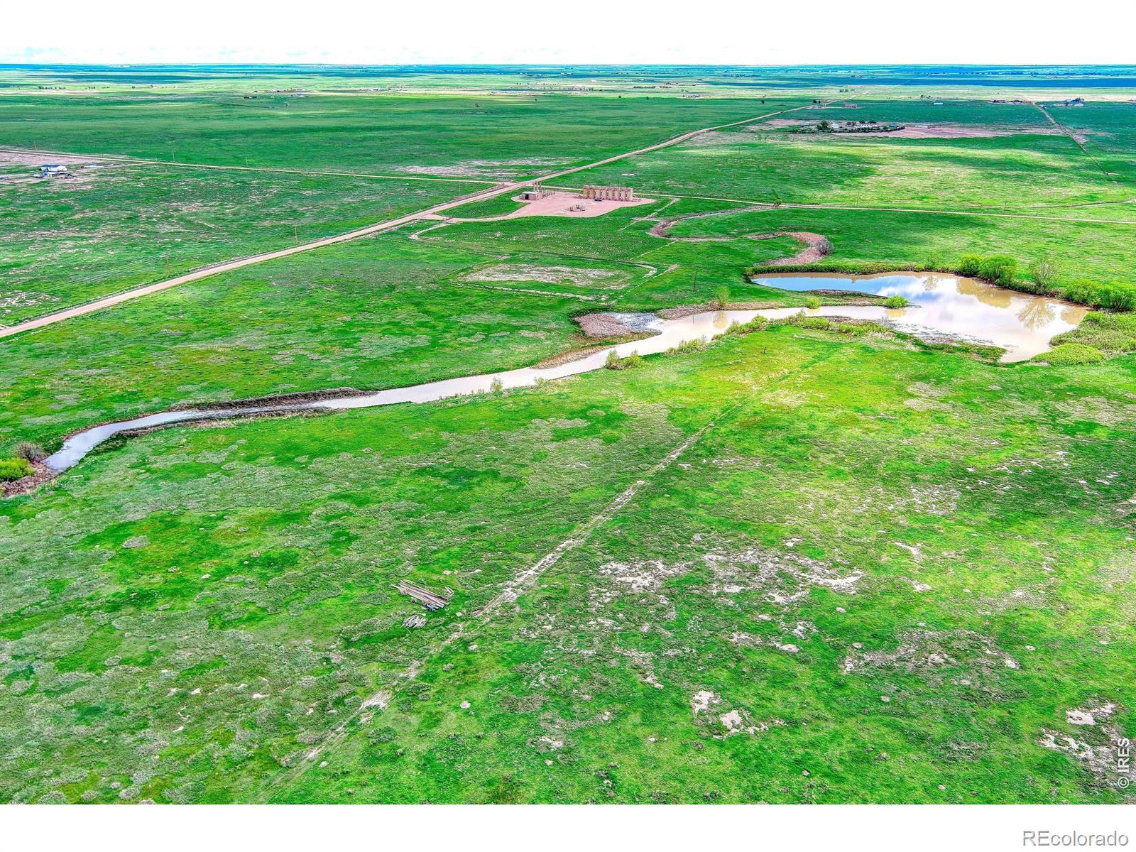 Image 4: Creek into reservoir from above looking east Image 4: Creek into reservoir from above looking east