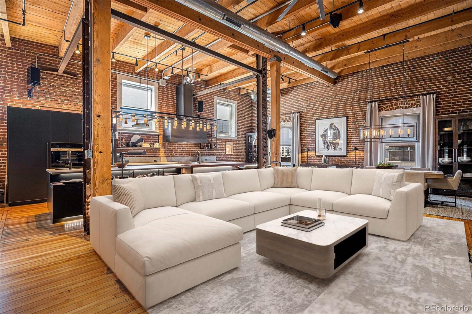 Image 2: Couch is Virtually Stagged