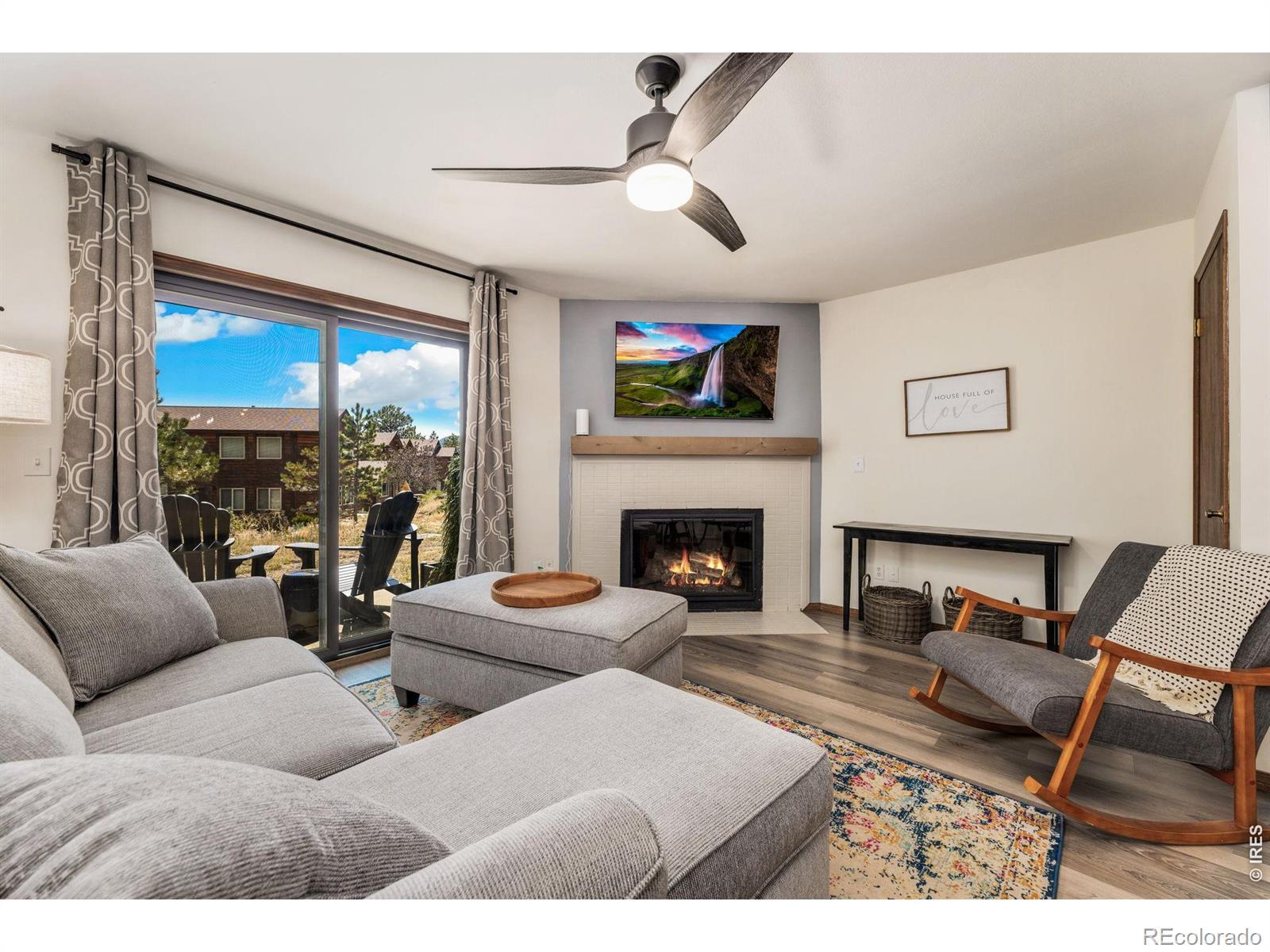 Image 1: Generous living room space with sliding glass doors Image 1: Generous living room space with sliding glass doors