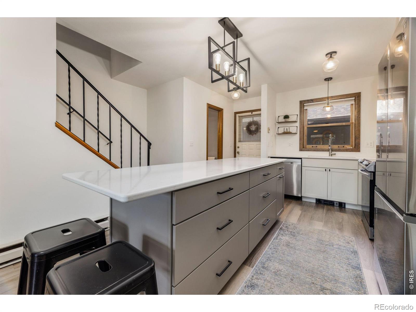 Image 2: Newly renovated kitchen with extended bar and storage Image 2: Newly renovated kitchen with extended bar and storage