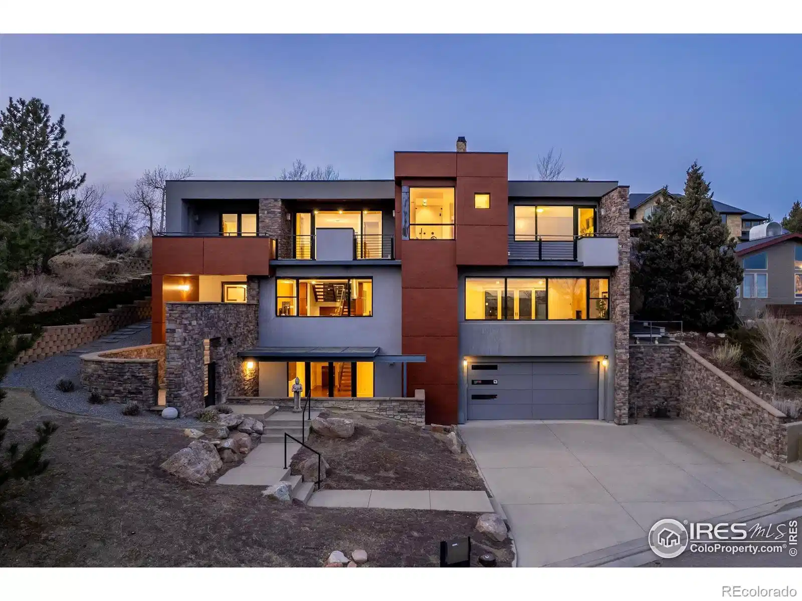 Image 1: Unobstructed views of Boulders iconic Flatirons fill nearly every room of this four-bedroom, five-bathroom modern residence, set in a sought-after North Boulder location. Image 1: Unobstructed views of Boulders iconic Flatirons fill nearly every room of this four-bedroom, five-bathroom modern residence, set in a sought-after North Boulder location.
