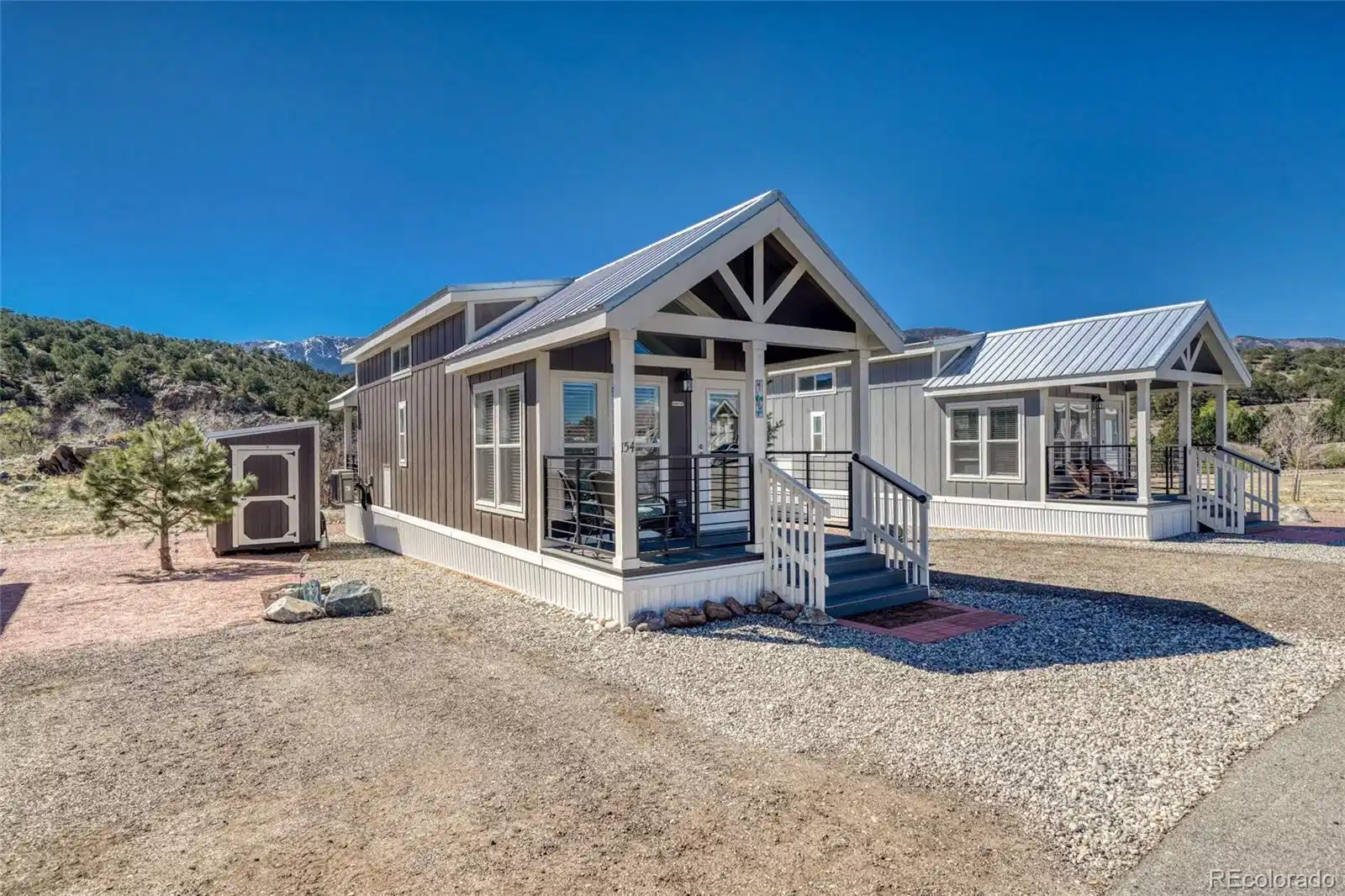 Image 1: Double Porch Unit 154 in the Salida RV Resort