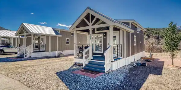 Image 2: Located across from the Clubhouse with a view of the Arkansas River from the back deck