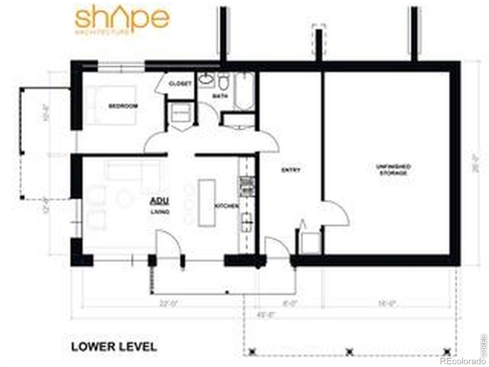Image 4: Walk out lower level of drafted plans Image 4: Walk out lower level of drafted plans