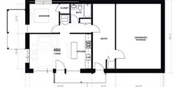 Image 4: Walk out lower level of drafted plans Image 4: Walk out lower level of drafted plans