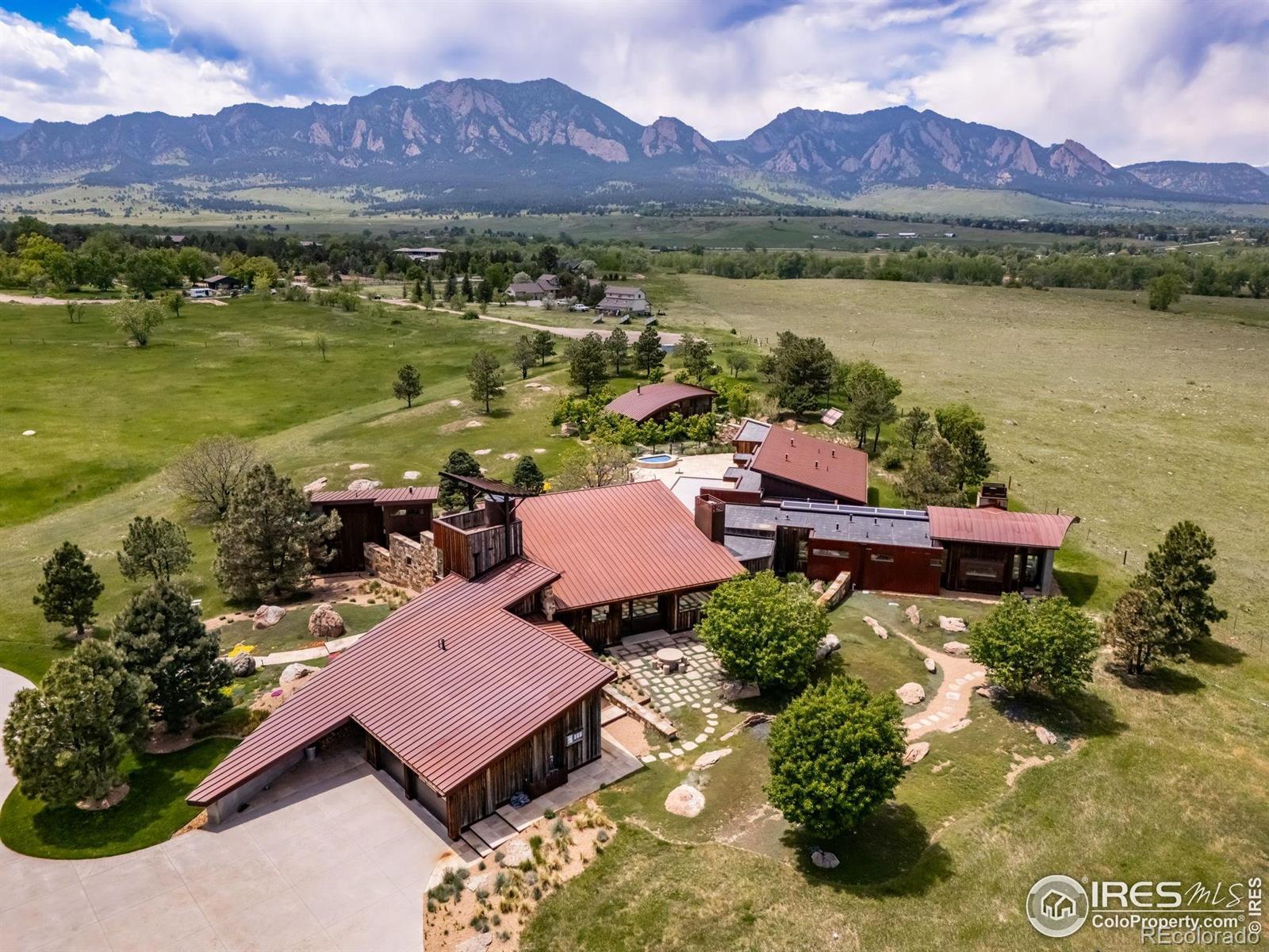 Image 3: Aerial with Flatirons view