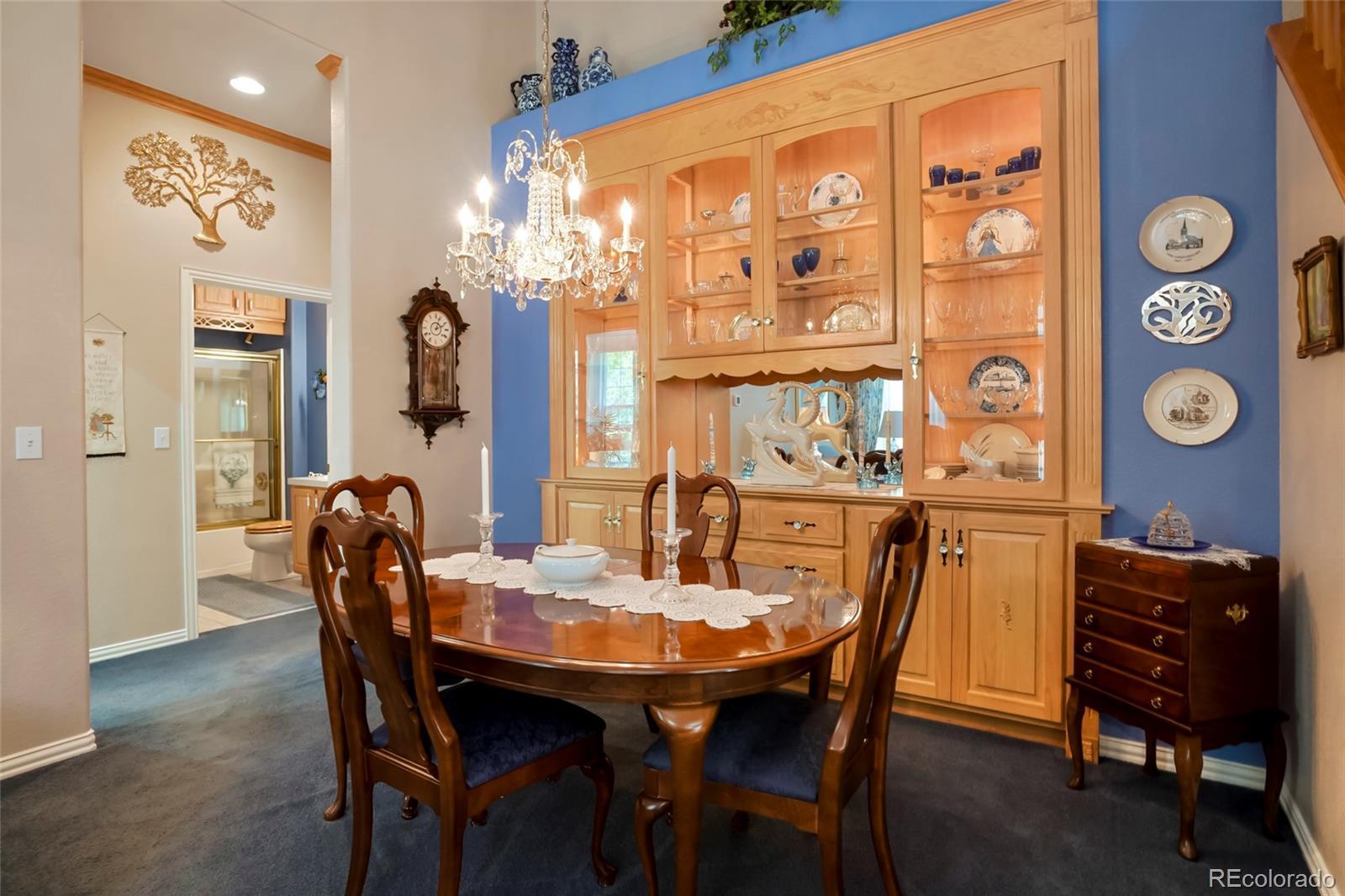 Image 4: Dining room with built in China cabinet Image 4: Dining room with built in China cabinet