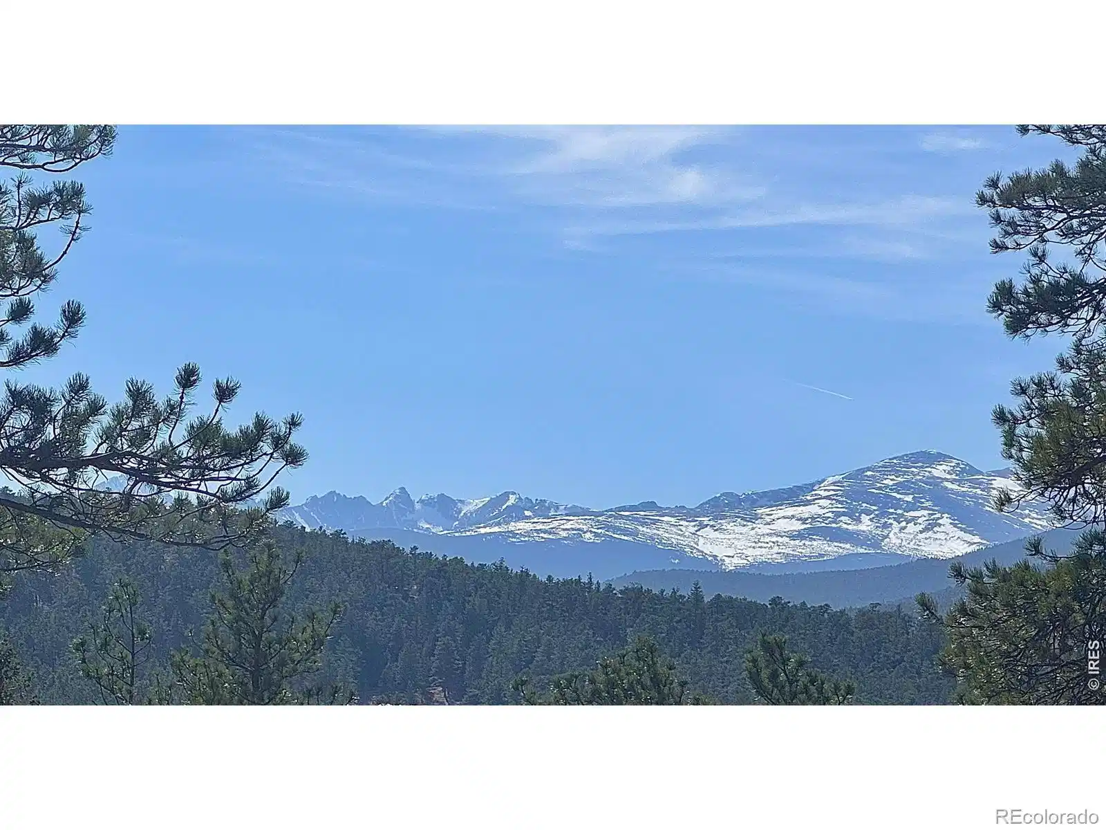 Image 1: View of the Indian Peaks mountain range from 49 Pine.