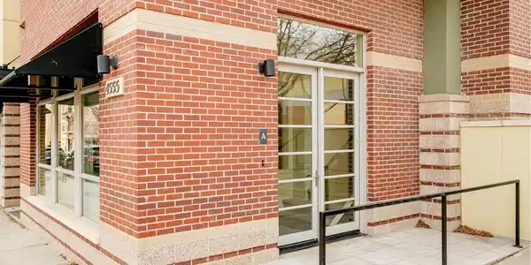 Image 2: ...with private entry, street level work space, and 2 bedroom condo living space upstairs.