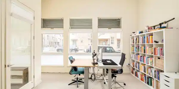 Image 3: street level work space... think professional office, yoga/pilates/massage therapy practice, or artist/gallery studio... with easy client access.