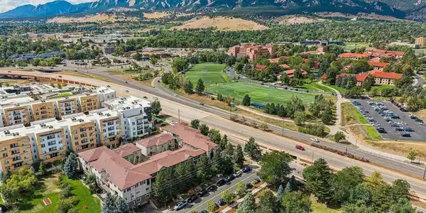 Image 2: Aerial Campus & Flatirons Image 2: Aerial Campus & Flatirons