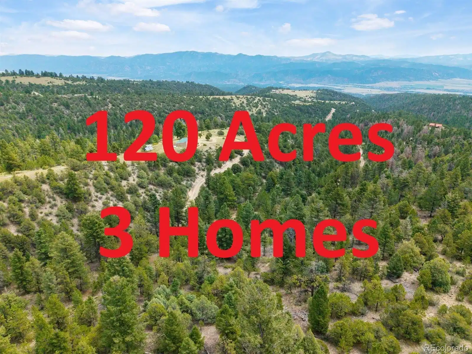 Image 1: 120 acres with 3 homes