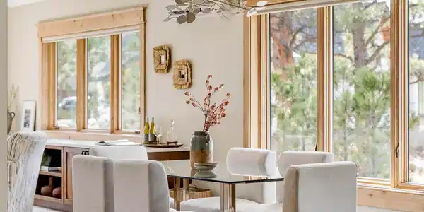 Image 4: Inside, sunlit interiors unfold with an airy, open-concept design grounded by rich natural materials and refined finishes. Image 4: Inside, sunlit interiors unfold with an airy, open-concept design grounded by rich natural materials and refined finishes.