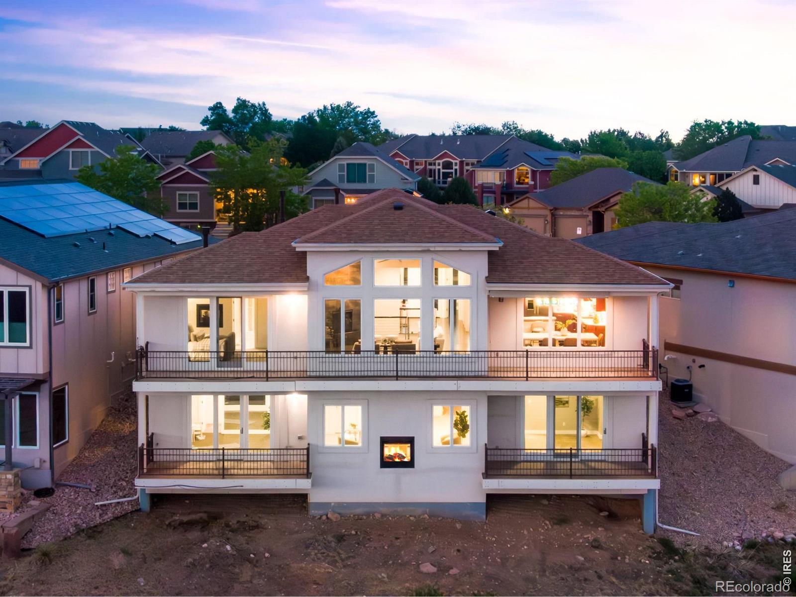 Image 4: 3 fireplaces, Custom Patio Home- stucco and stone and custom welded rails, 4 covered decks. Image 4: 3 fireplaces, Custom Patio Home- stucco and stone and custom welded rails, 4 covered decks.