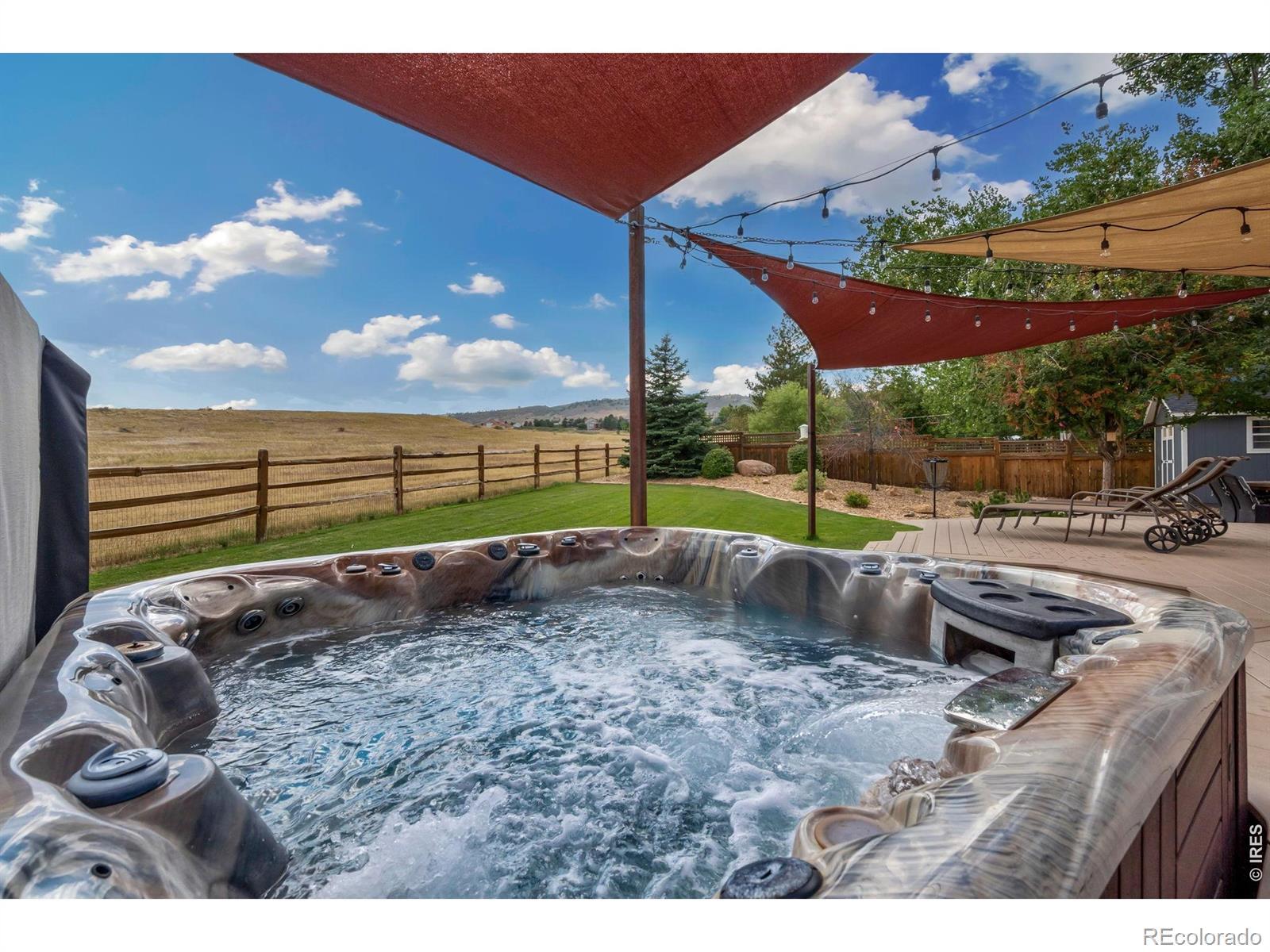 Image 3: Relax in the hot tub under the Colorado skies. Image 3: Relax in the hot tub under the Colorado skies.