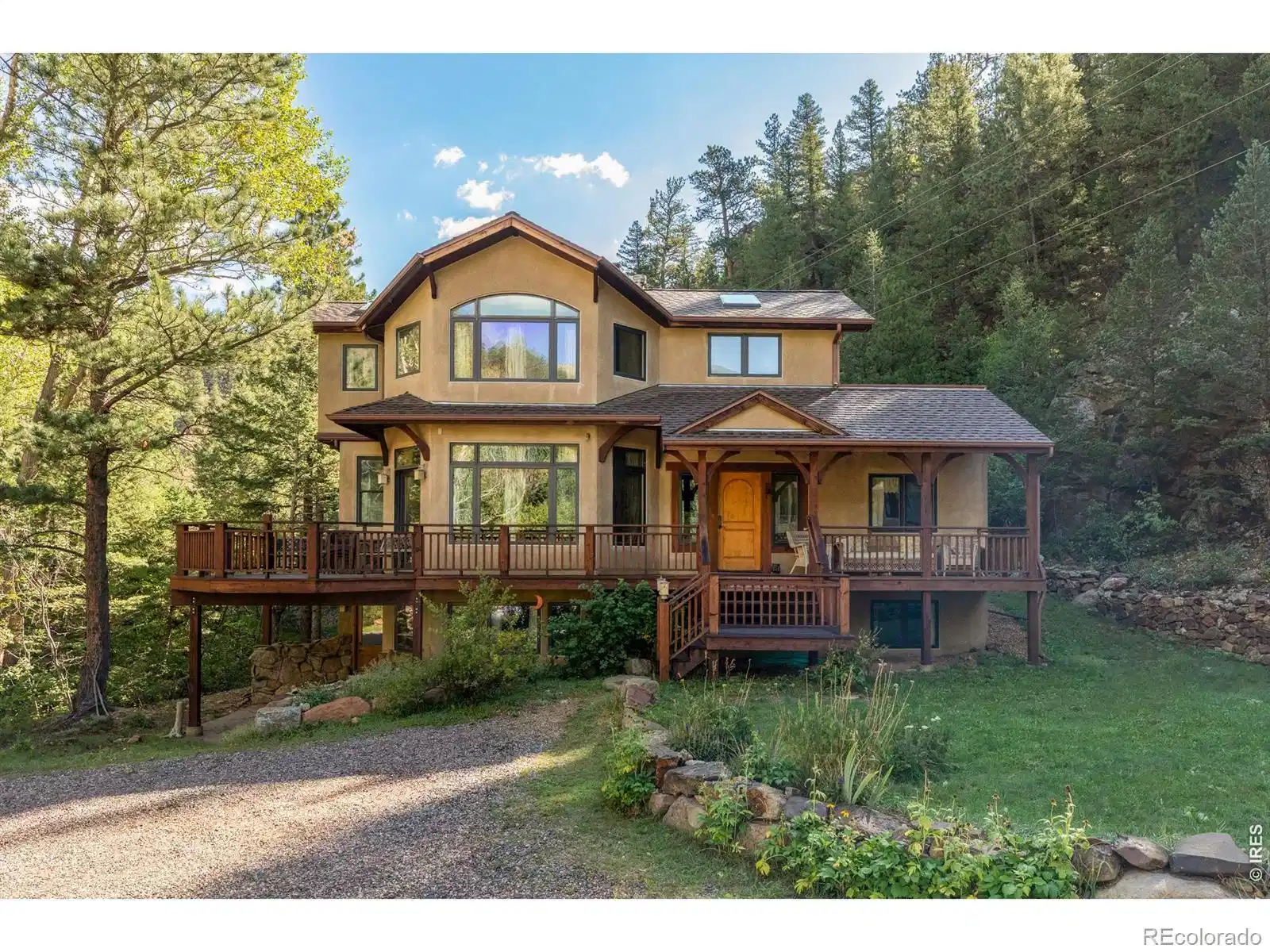 Image 1: Nestled on 7.73 wooded acres with Fourmile Creek running through the property, this mountain retreat offers exceptional privacy just 30 minutes from Boulder. Image 1: Nestled on 7.73 wooded acres with Fourmile Creek running through the property, this mountain retreat offers exceptional privacy just 30 minutes from Boulder.