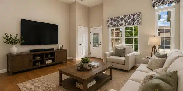 Image 4: Virtually staging living room Image 4: Virtually staging living room