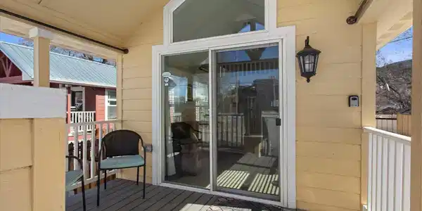 Image 2: Fantastic porch with privacy shade curtains