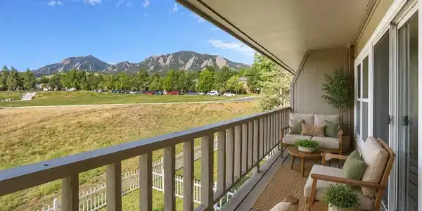 Image 2: Ai generated rear balcony with furniture Image 2: Ai generated rear balcony with furniture