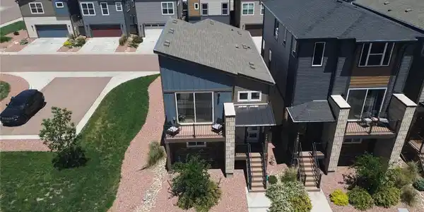 Image 3: Aerial front view of the home. Image 3: Aerial front view of the home.
