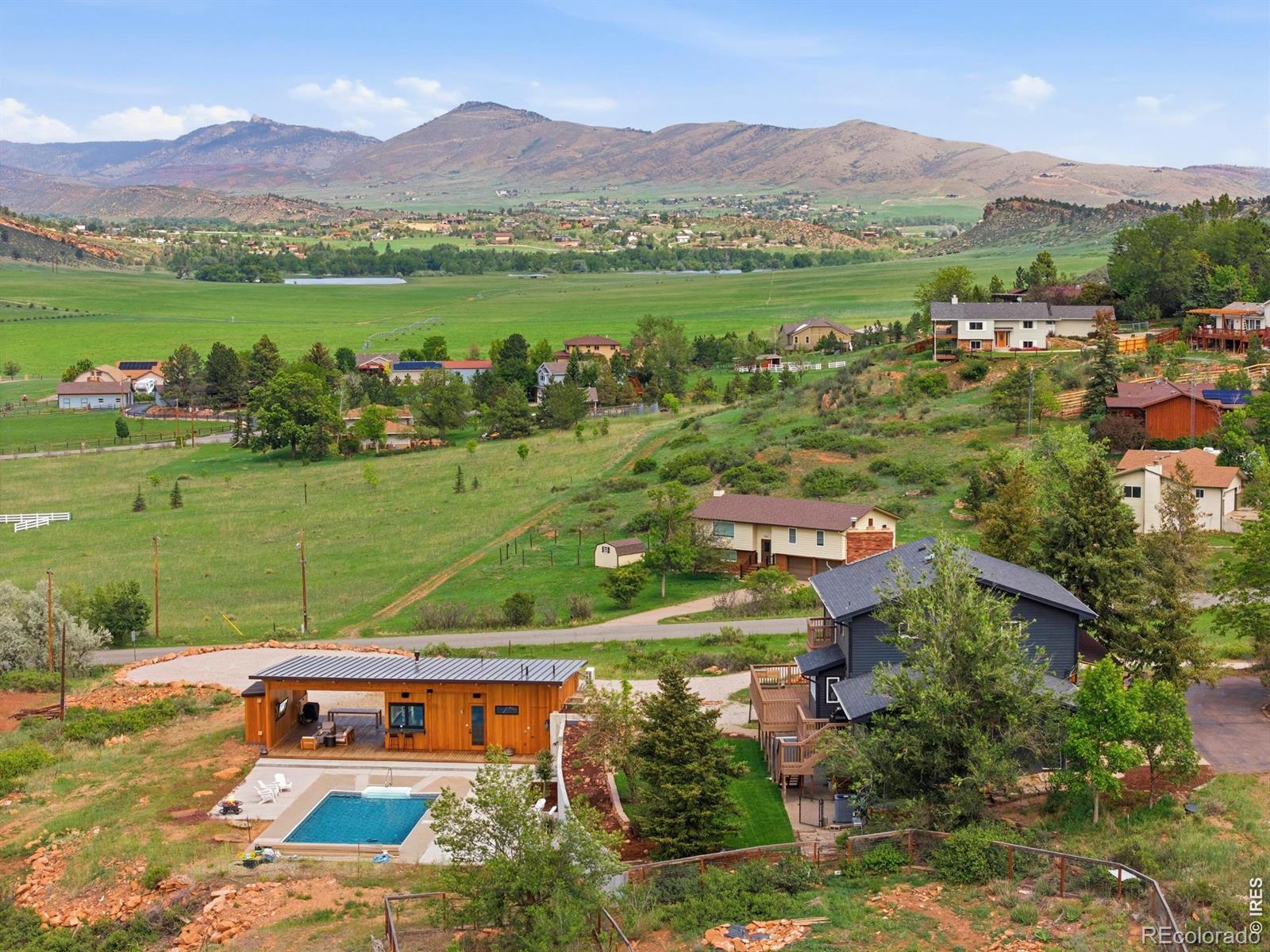 Image 3: Panoramic views of the Loveland Foothills. Unobstructed views of Horsetooth Rock