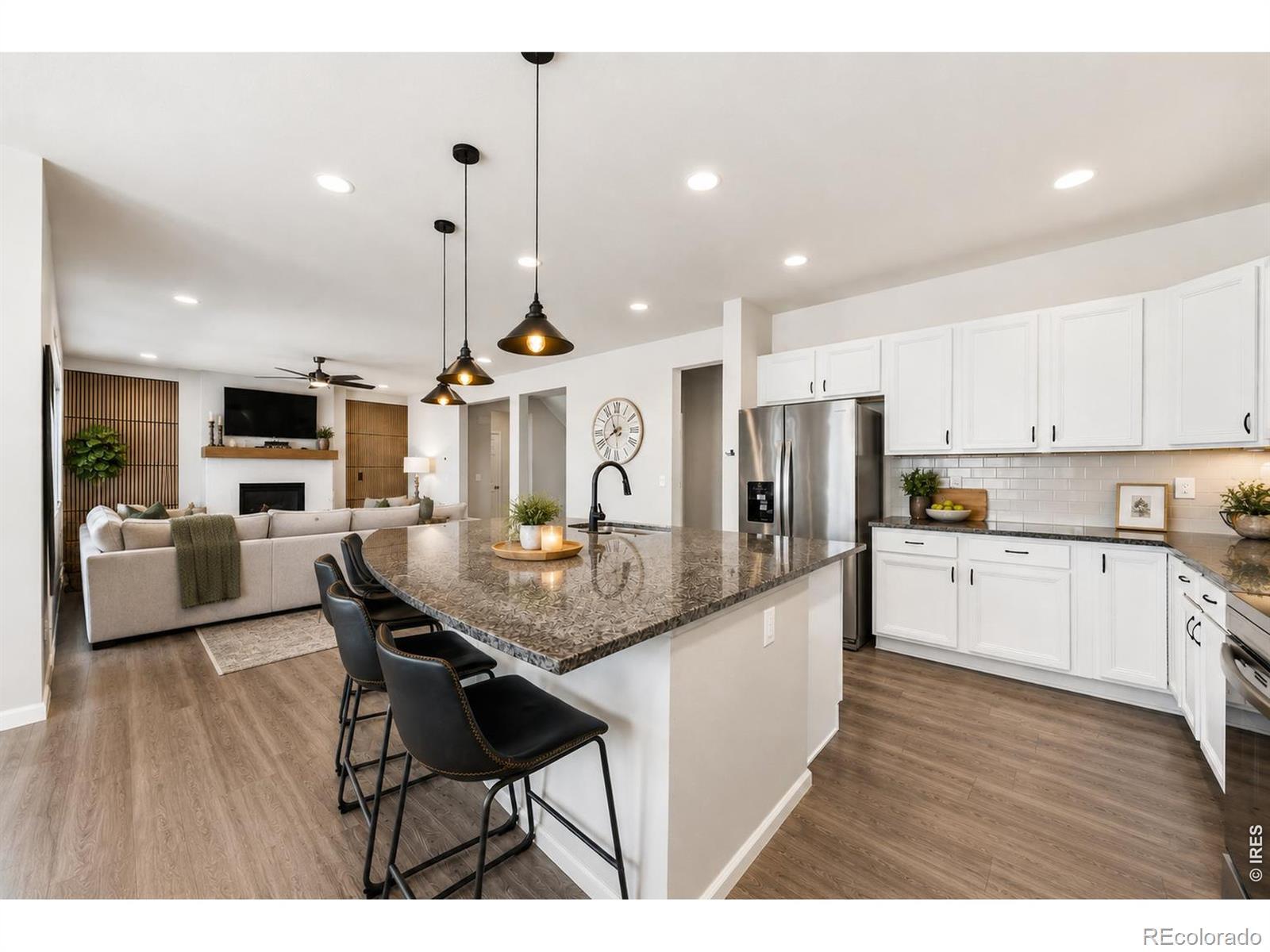 Image 3: Kitchen overlooking main living area. Image 3: Kitchen overlooking main living area.