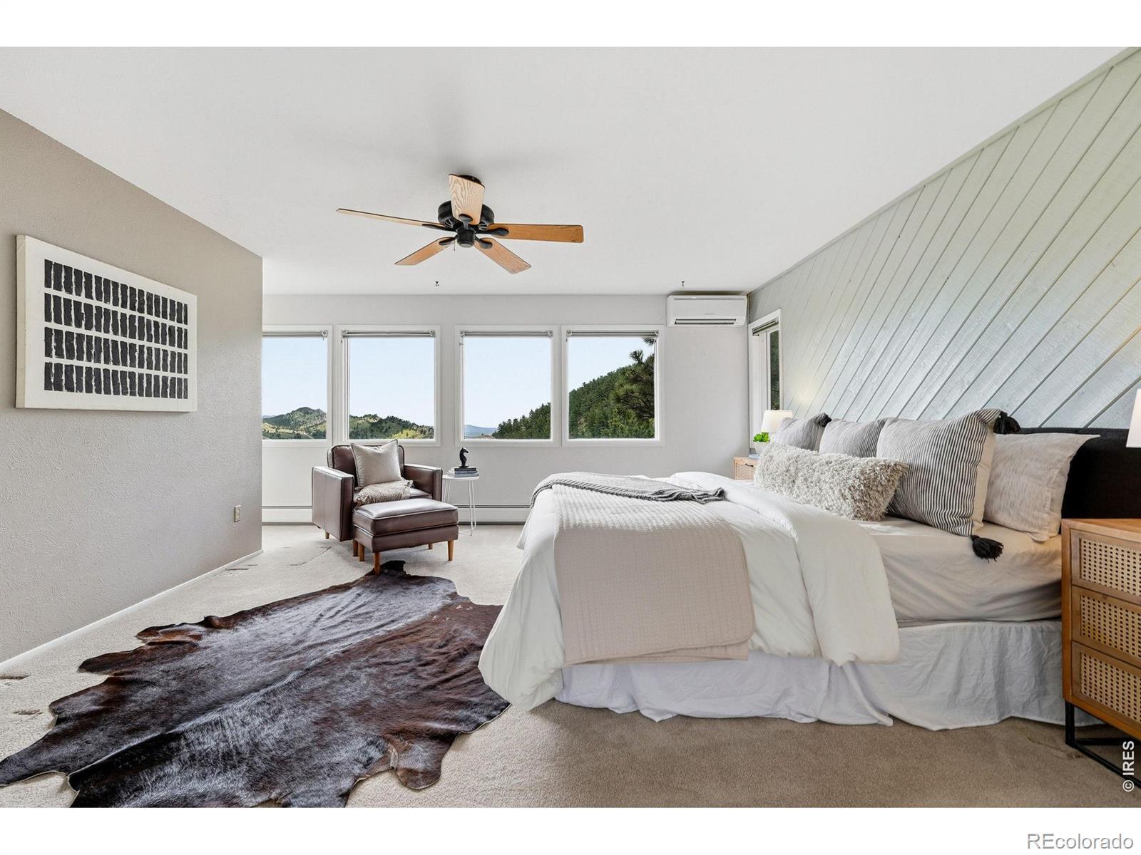 Image 3: Primary bedroom with incredible views over the valley Image 3: Primary bedroom with incredible views over the valley