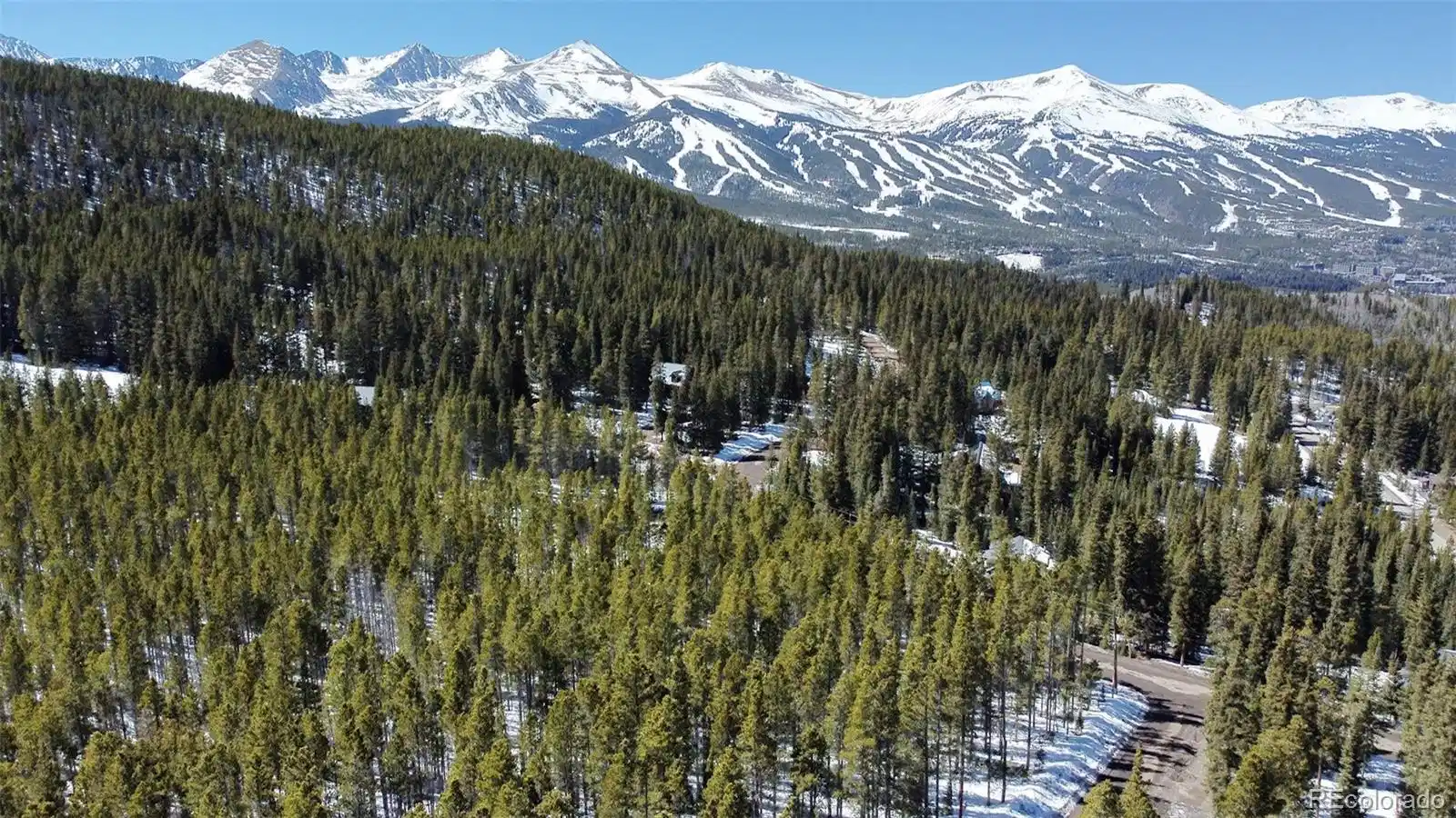 Image 1: Aerial view overlooking the ski area