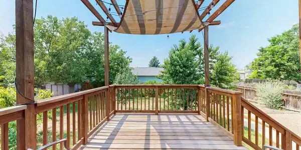 Image 3: Back Deck with Foothills View