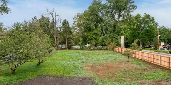 Image 2: New wood privacy fence installed.