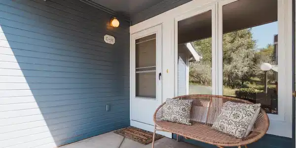 Image 2: Lovely front porch with bonus storage space Image 2: Lovely front porch with bonus storage space