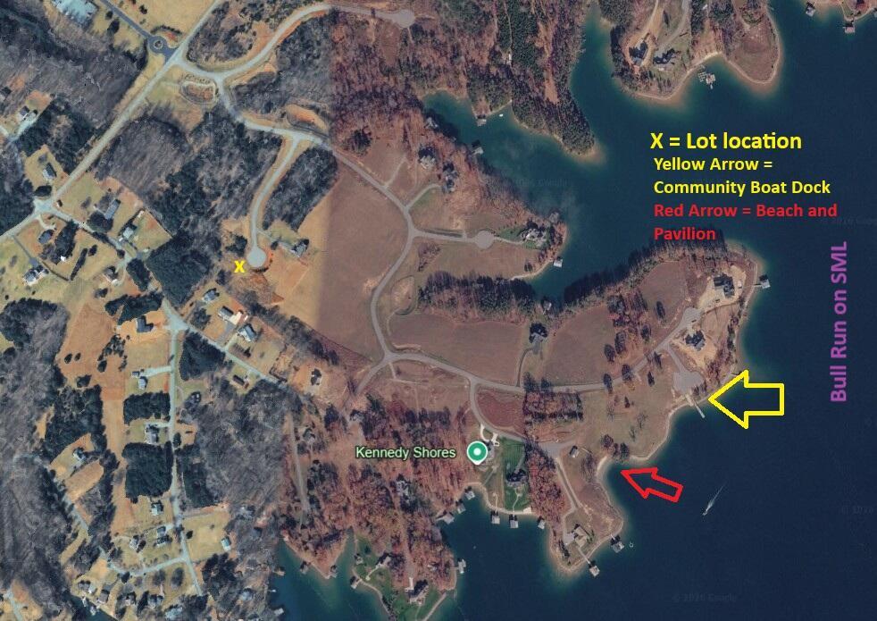 Image 2: Aerial with lot location and community a