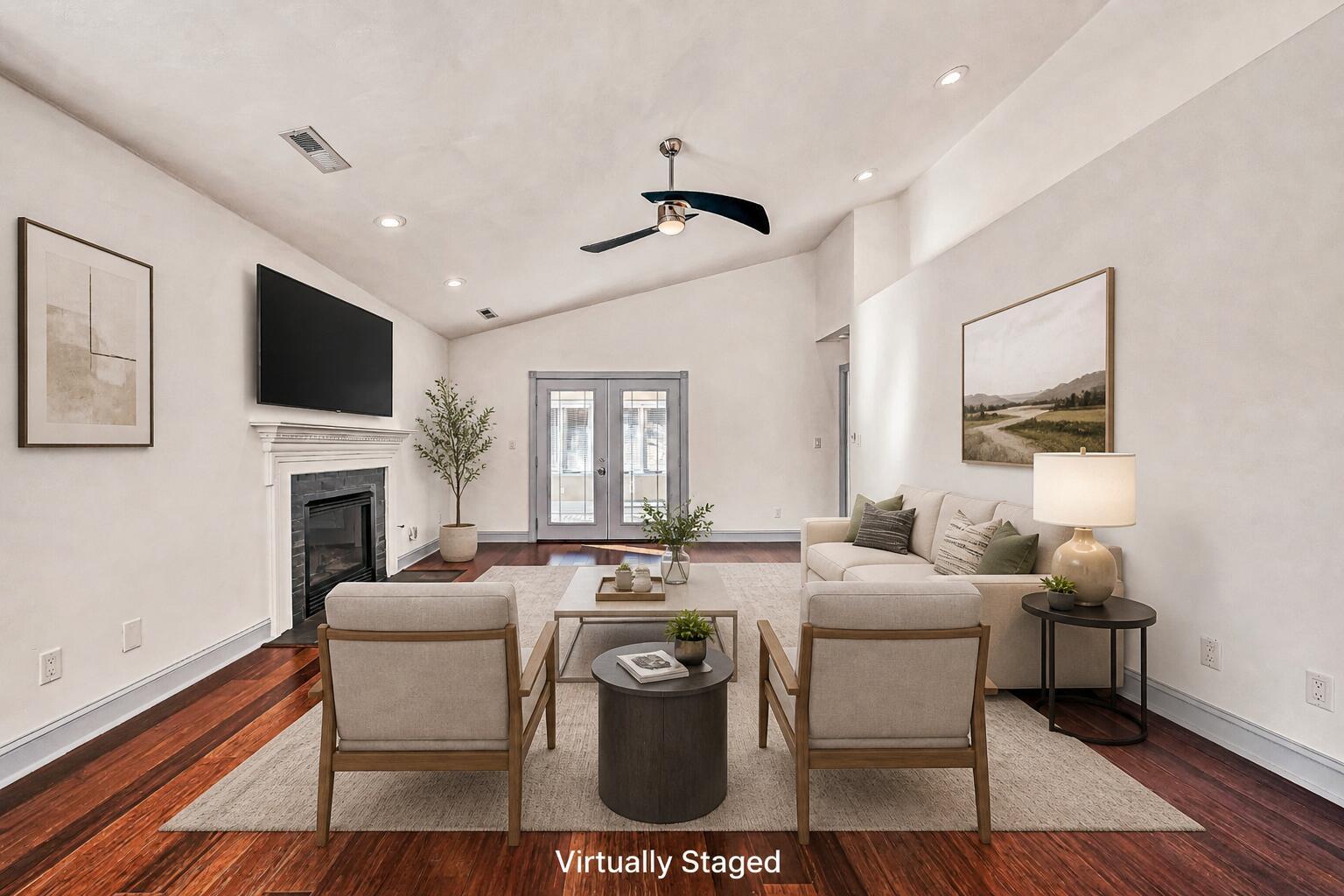 Image 2: Living Room - Virtual Staged