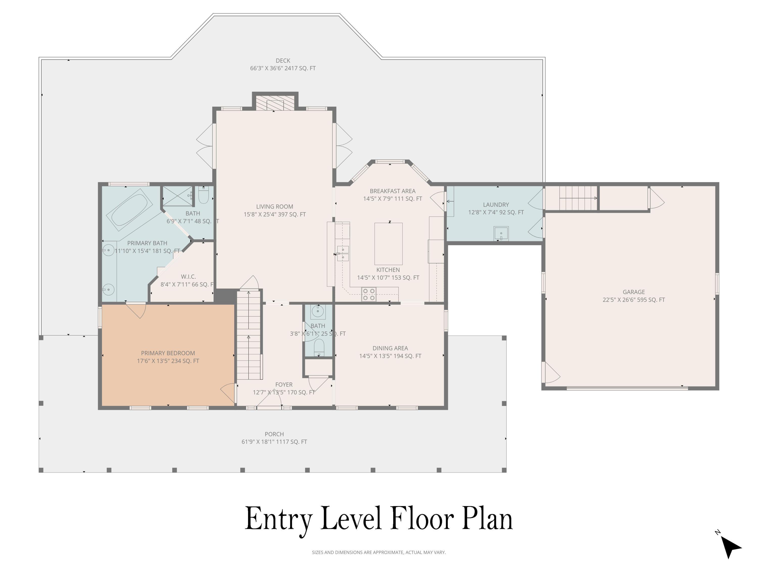 Image 4: Entry Level Floor Plan