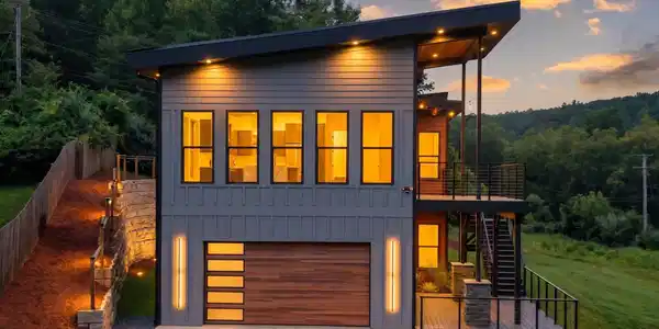 Image 2: Some lighting virtually staged