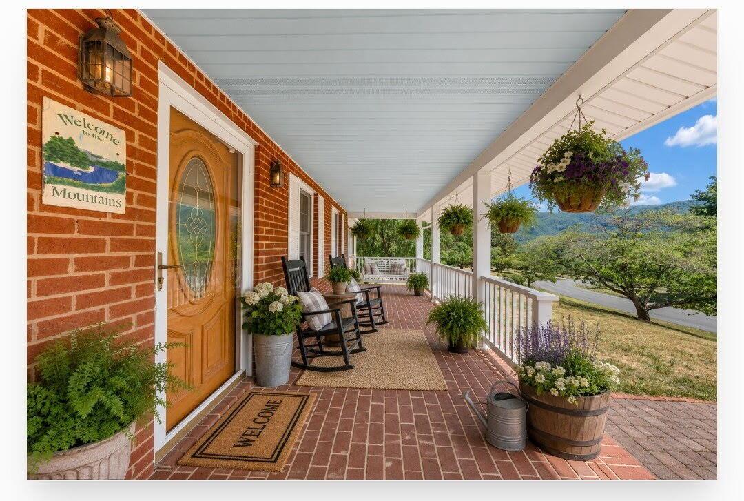 Image 4: Front porch staged