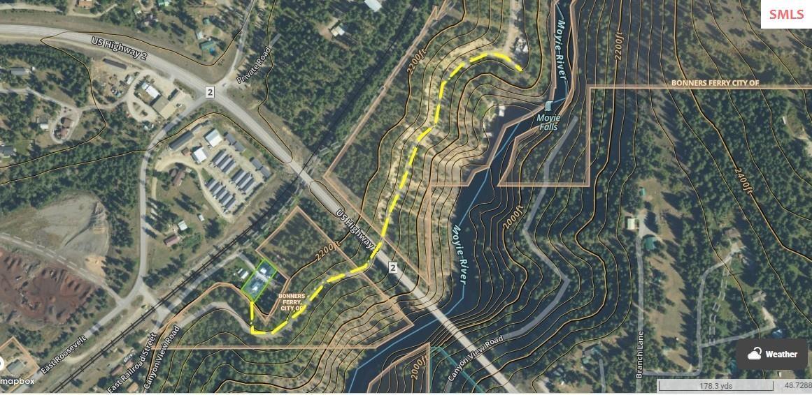 Image 4: Less than 1/2 mile to Moyie River Boat Launch and Picnic Area via Canyon View Rd.