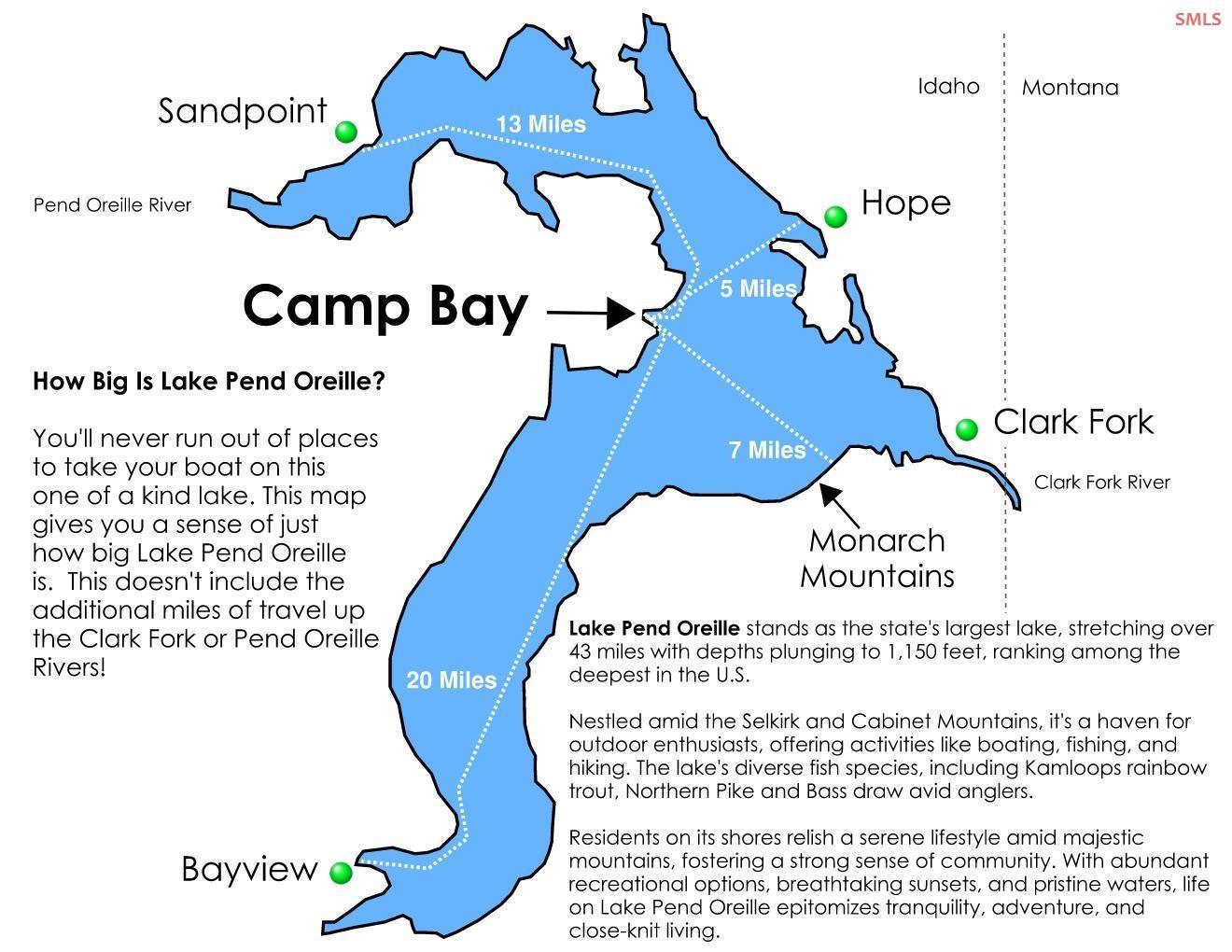 Image 4: You'll have plenty of places to play on this lake. Multiple waterfront restaurants in Hope by boat.