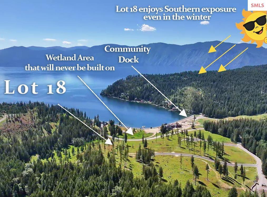 Image 3: Lot 18 has almost completely un-obstructed views of the bay and Southern exposure all year!