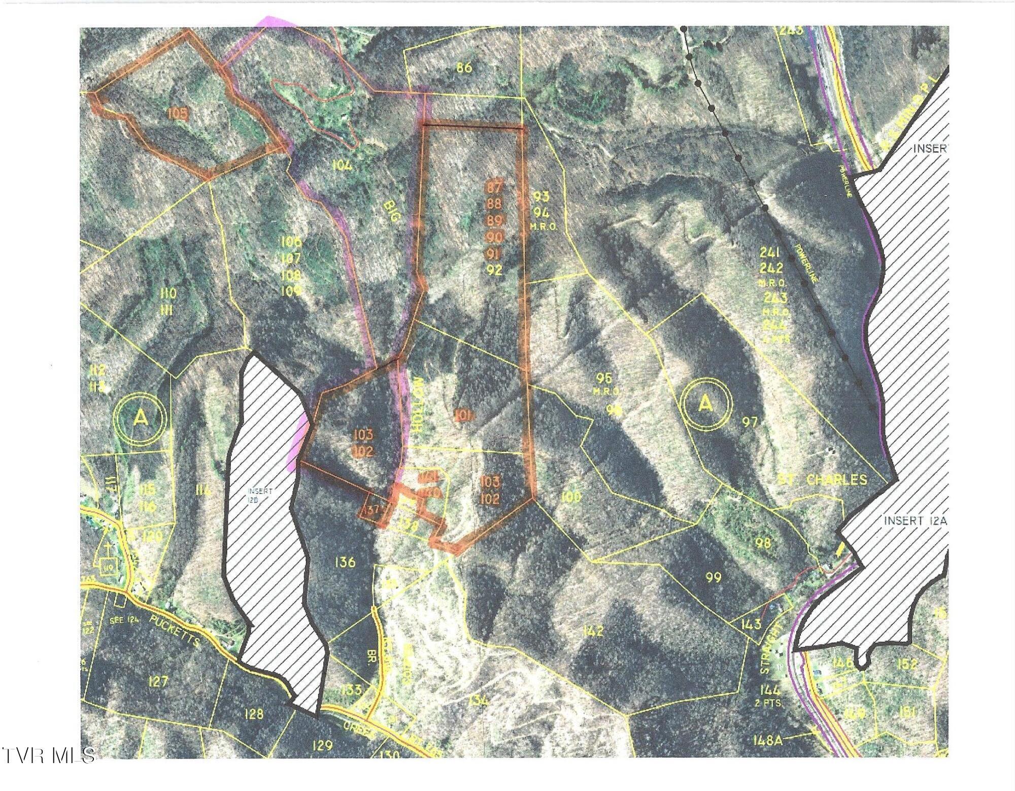 Image 2: TAX MAP WITH PROPERTIES HIGHLIGHTED