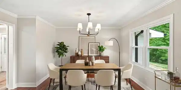 Image 4: dining room virtually staged