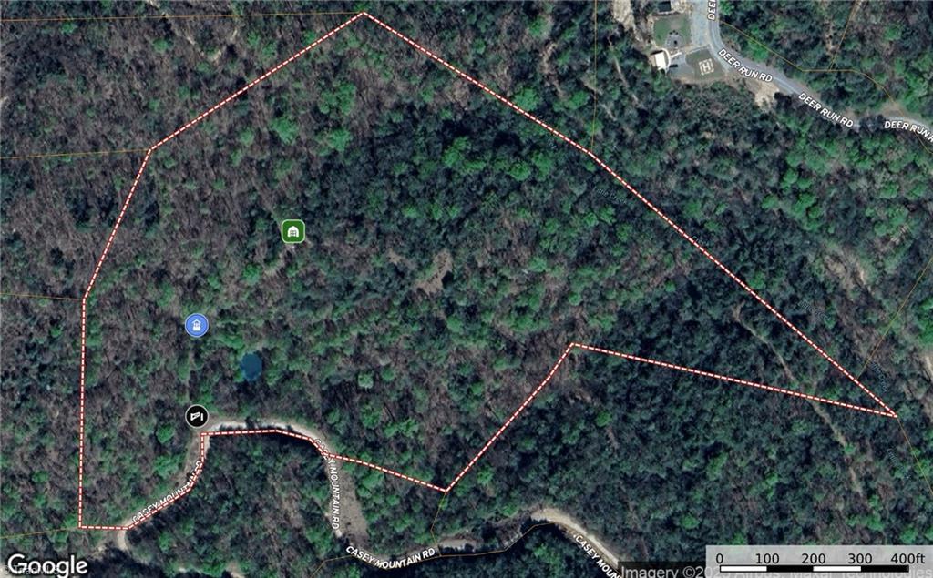 Image 3: Aerial showing gate, well, pond, and shed