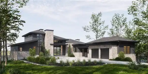 Image 3: Front elevation of custom Gabriel Builders to be b